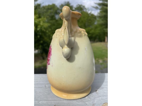 花瓶・フラワースタンド Vintage French Art Pottery Vase Gorgeous French Vintage Handmade & Hand-painted Floral Ceramic