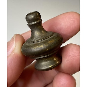 Vintage Brass Lamp Finial Hardware Retro Art Deco Mid-Century Hollywood Regency