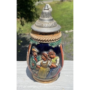 RETRO Mid-Century 1960er Jahre Bierkrug Heidelberg West Germ