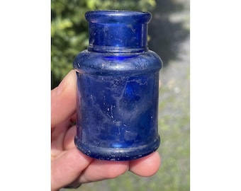 注ぎ口付きコバルトブルーインクボトル - Etsy 日本