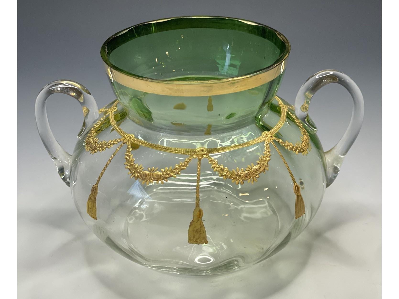 Antique Victorian Bohemian Moser Glass - Etsy
