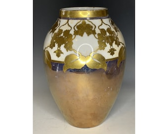 Antique Art Nouveau France Delinieres D & Co. Vase Art Nouveau 19th C. Porcelain