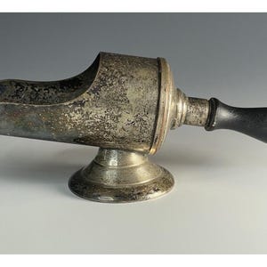 Antique Silverplated Victorian - Edwardian Tableware Sugar Scoop Scuttle Holder