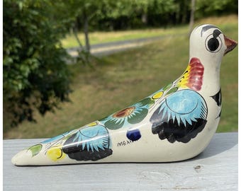 ヴィンテージ トナラ フォークアート 陶器 セラミック メキシコ 手描き