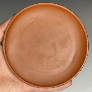 Vintage 1900-tal 13 cm Yixing Röd Keramik Tefat Blöja Asiatisk Kinesisk