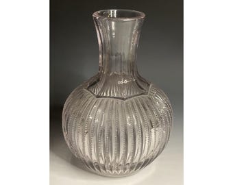 Antique 19th C. Victorian Era Cut Glass Carafe 1800s Barware