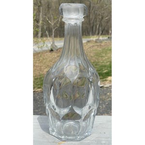 Antique EAPG Flint Glass Co. Ashburton 19th C. Victorian Bar Bottle Decor
