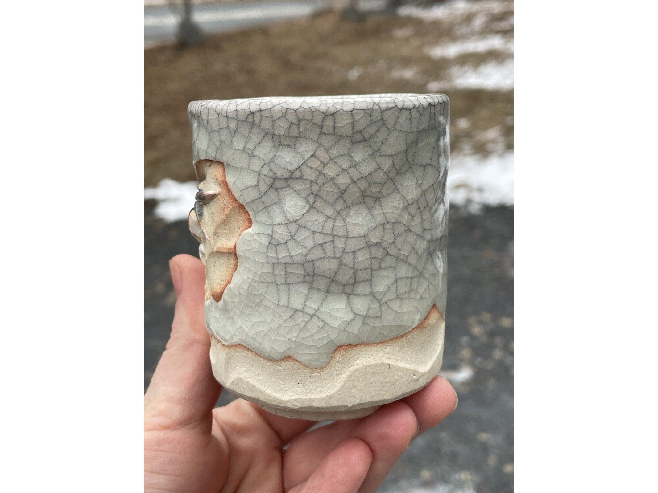 アンティーク 水月磁器 天神蟹湯呑み 日本焼 湯のみ 大正昭和 - Etsy 日本