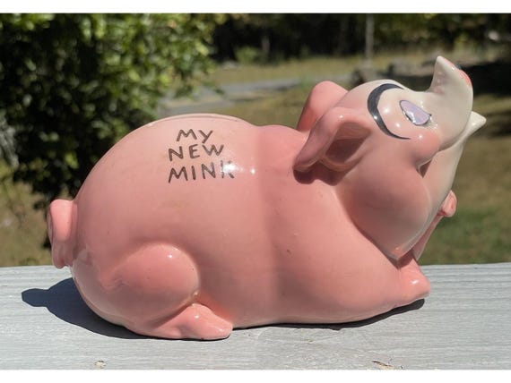 Mid-century Novelty Kreiss Piggy Bank 
