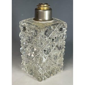 Antique ABP American Brilliant Period Cut Glass Bottle Perfume 1900&#39;s Victorian