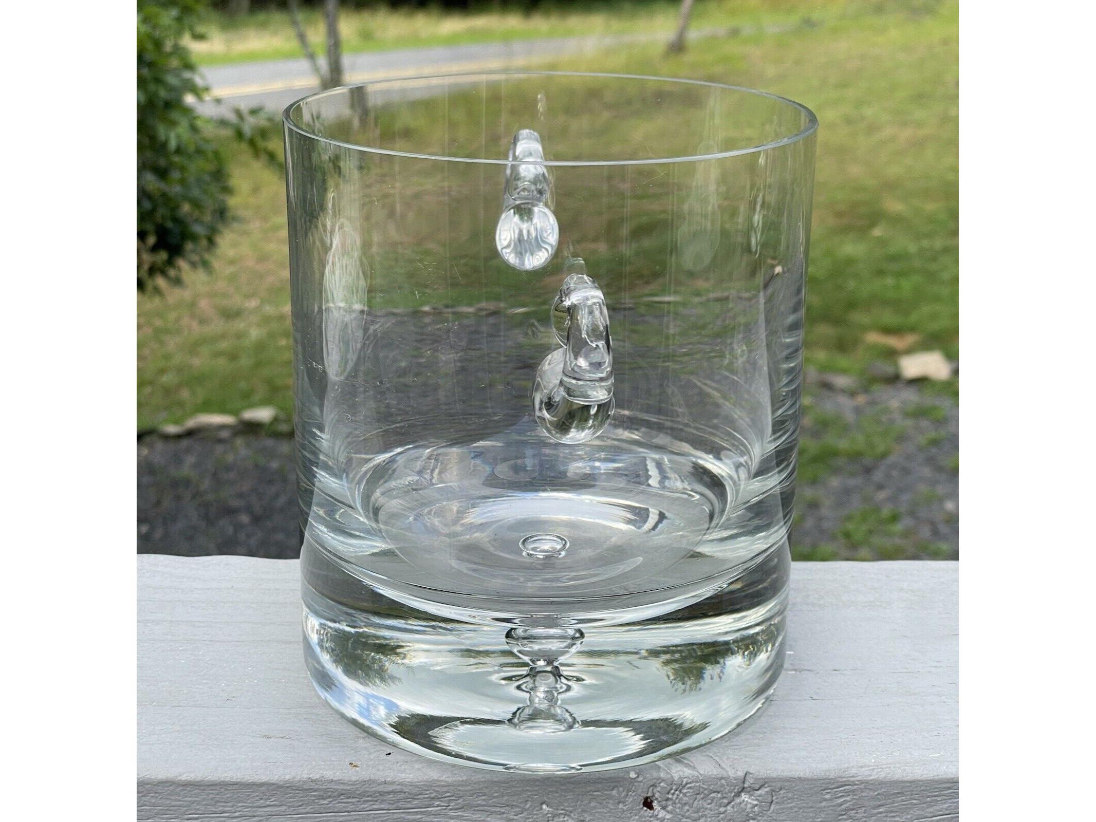 未来的なヴィンテージクリアガラスバブルアイスバケツシャンパン吹き