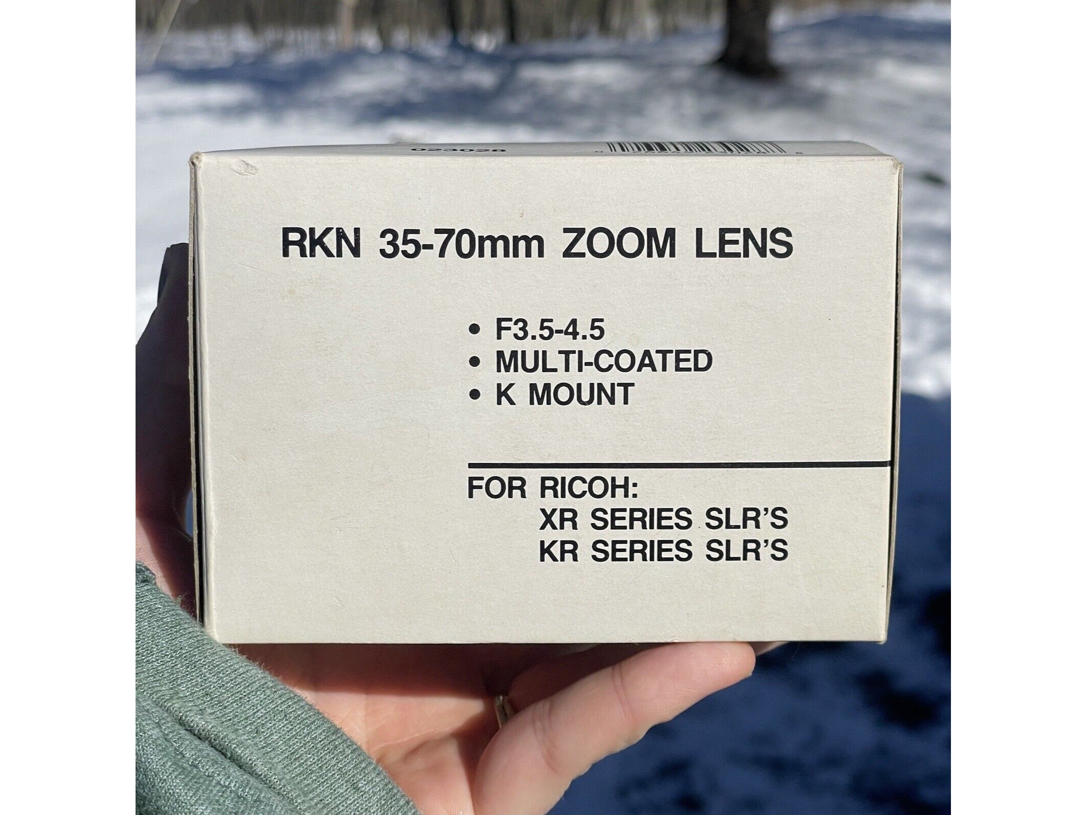 Vintage Camera Lens Rikenon 52 Zoom 1:2 50mm RKN 35-70 F3.5