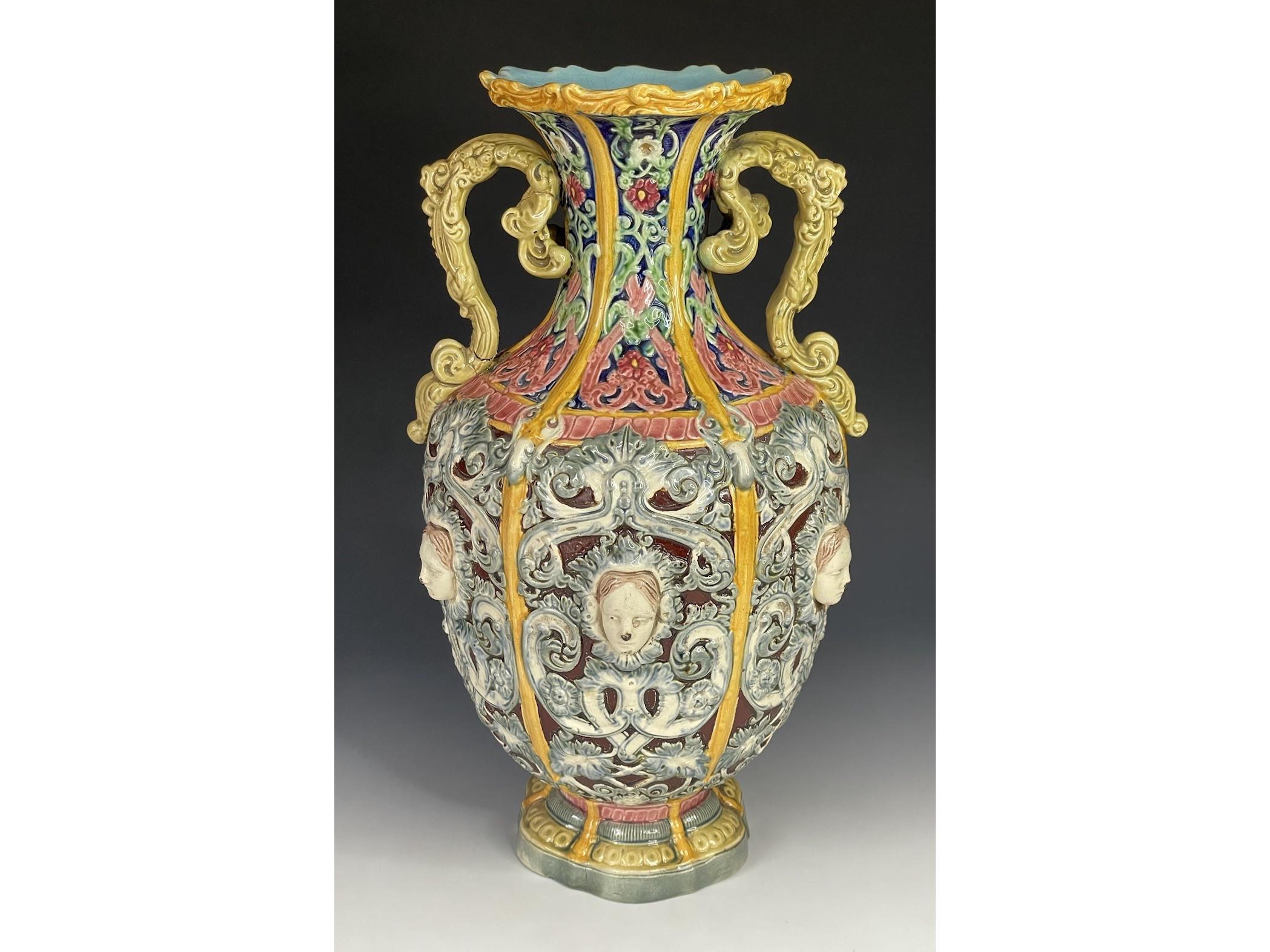 Majolica vase - Etsy 日本