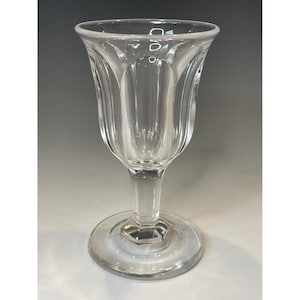 Antique EAPG Victorian Barware Cordial Goblet Drinking Glass 19th C. Bar