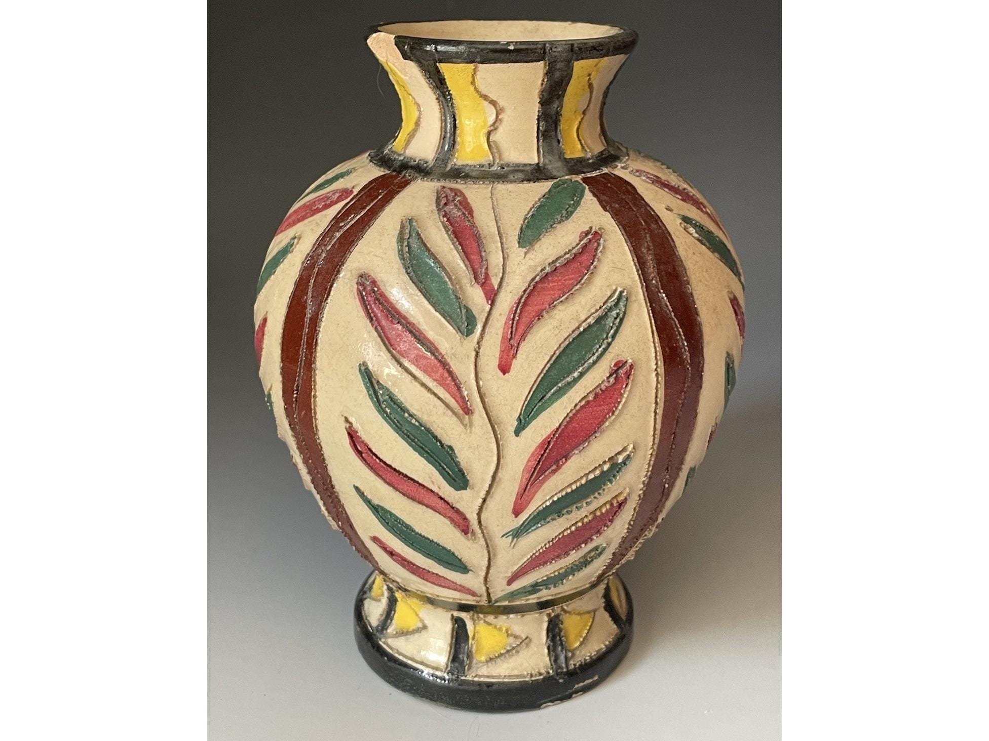 Mid Century Vase Italy - Etsy