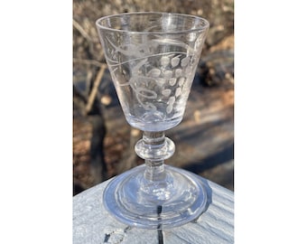 ジョージアン ワイングラス マルチスパイラル エアツイストステム付き