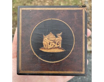 Antique Burl Wood Inlaid Box Wooden 19th C. French European - Etsy
