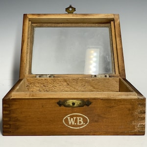 Antique Germany Wooden & Glass World-Burs W.B Wood Early 20th C.
