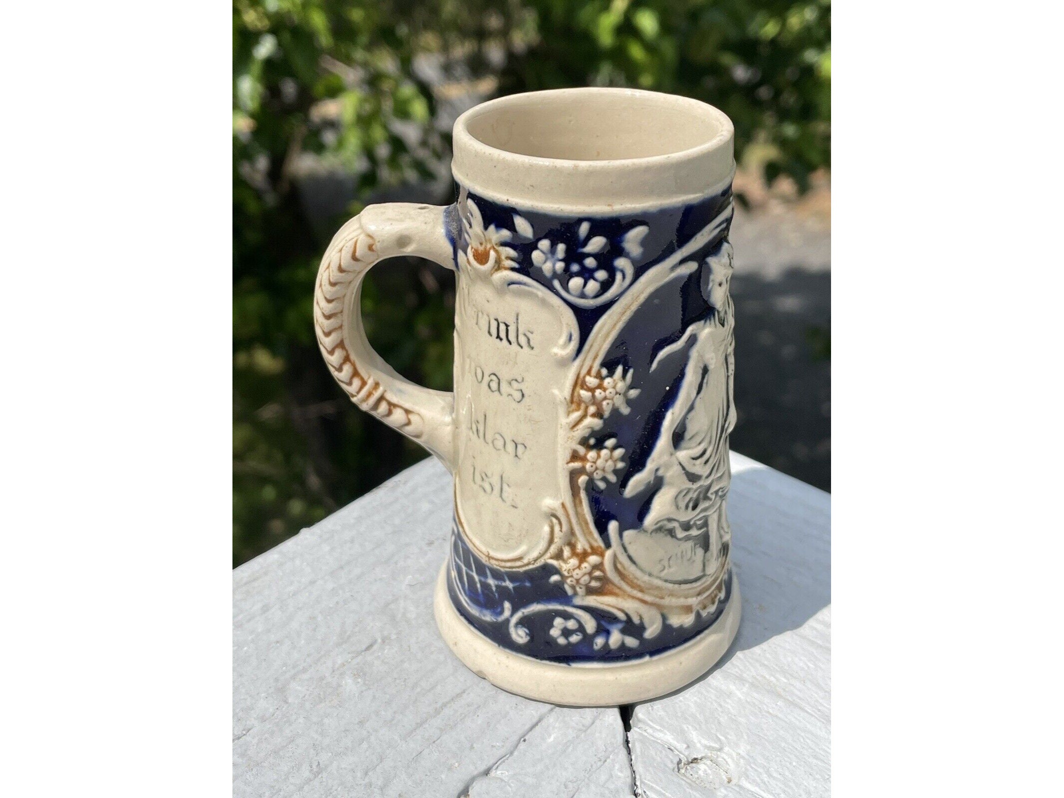 ドイツの民俗画 陶器ジョッキ 4個セット