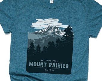Mount Rainier National Park Mountaineer Gift | Mt Rainier Mountain Wilderness Hiking, Camping, Climbing in Washington