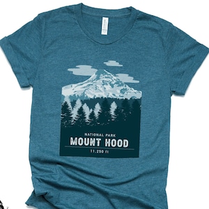 Mount Hood National Park Mountaineer Gift | Mt Hood National Forest | Mountain Wilderness Hiking, Camping, Climbing, Ski Trails in Oregon
