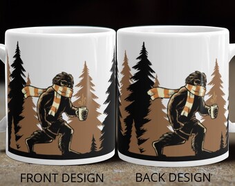 Taza de café divertido, Sasquatch, tazas lindas, pie grande, tazas de café únicas, taza, regalos de pie grande, regalo de gag, taza de café, taza de cerámica, regalos menores de 25