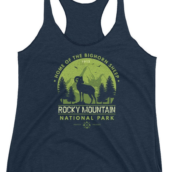 Bighorn Ram, Gym Tank, Rocky Mountain National Park, Wildlife, Bighorn Sheep Tank, Adventure Awaits, Hiking Shirt, Camping Shirt, Nature Tee