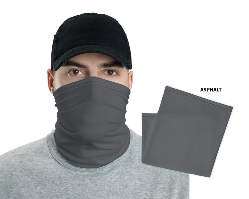 Asphalt Neck Gaiter Face Cover Neck Warmer Dust Mask Etsy