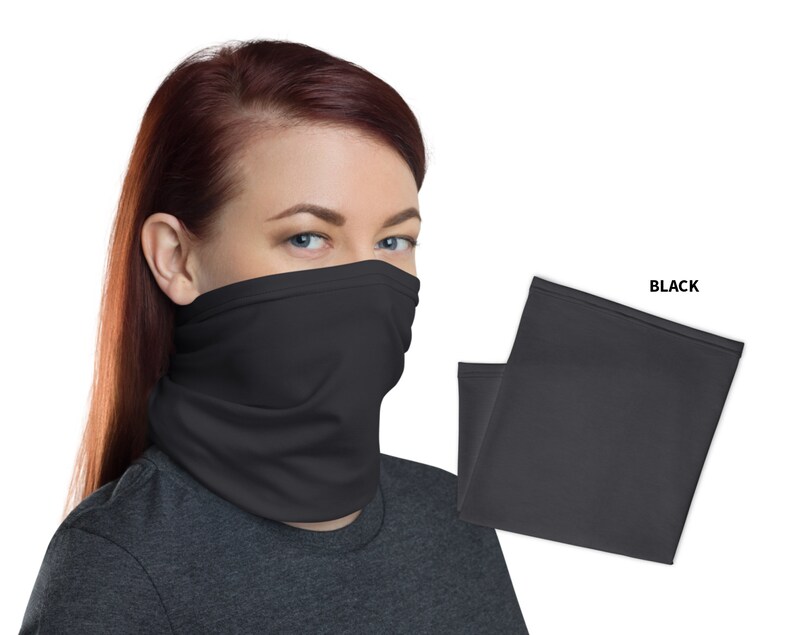 Neck Gaiter Tube Bandana Snood Plain Solid Bandana Face Etsy