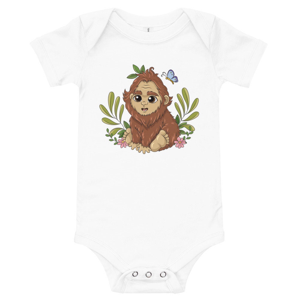 Baby Bigfoot Bodysuit Sasquatch Newborn Gift Baby Shower - Etsy