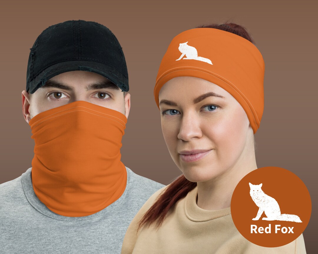 Fox Gaiter Neck Gaiter Red Fox | Wildlife Silhouette Headband | National Park ...