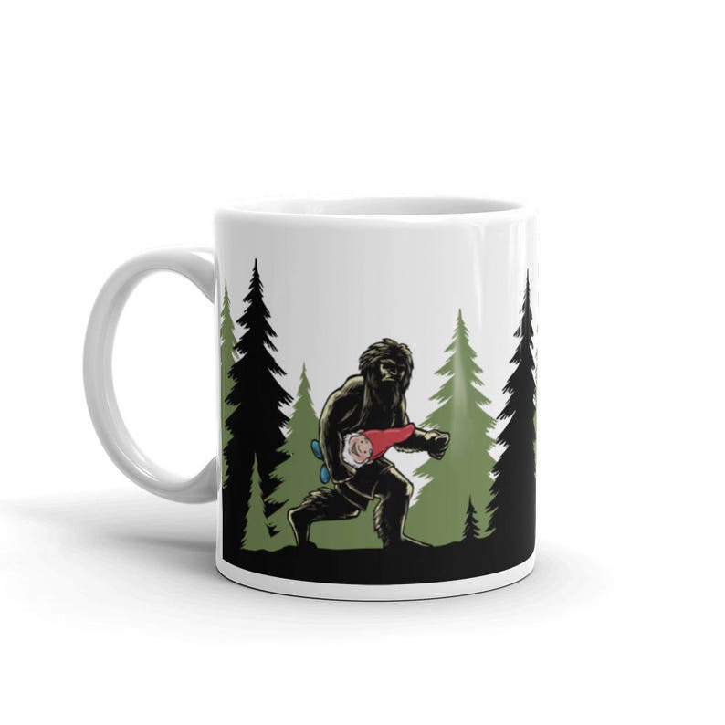 Gnome, Bigfoot, Sasquatch, Unique Coffee Mugs, Gifts Under 25, Cute