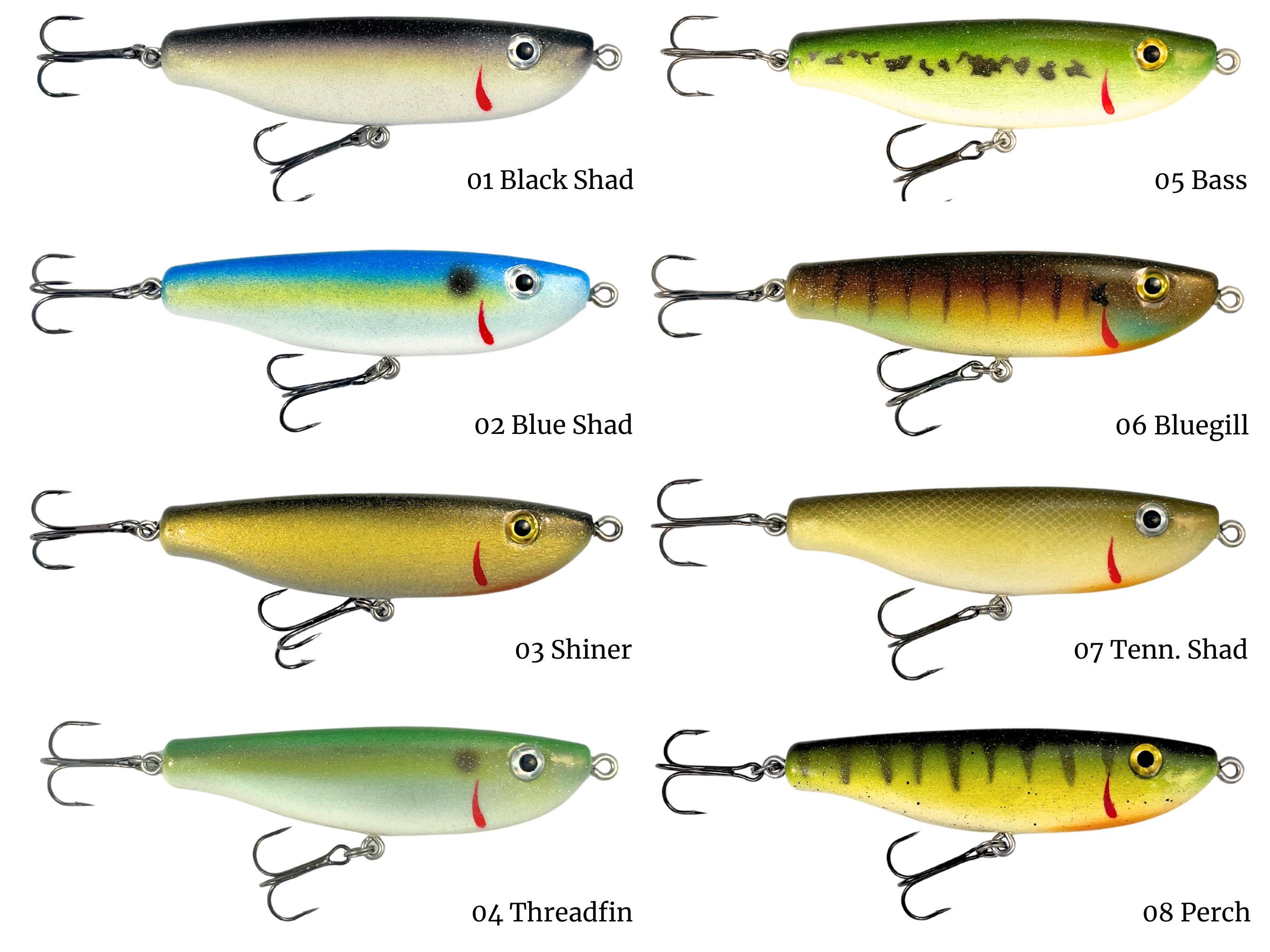 4" Glidebait Handmade Fishing Lure: 60 Colors, Handcarved from Maple, Made in USA 4" Glidebait Handmade Fishing Lure: 60 Colors, Handcarved from Maple, Made in USA