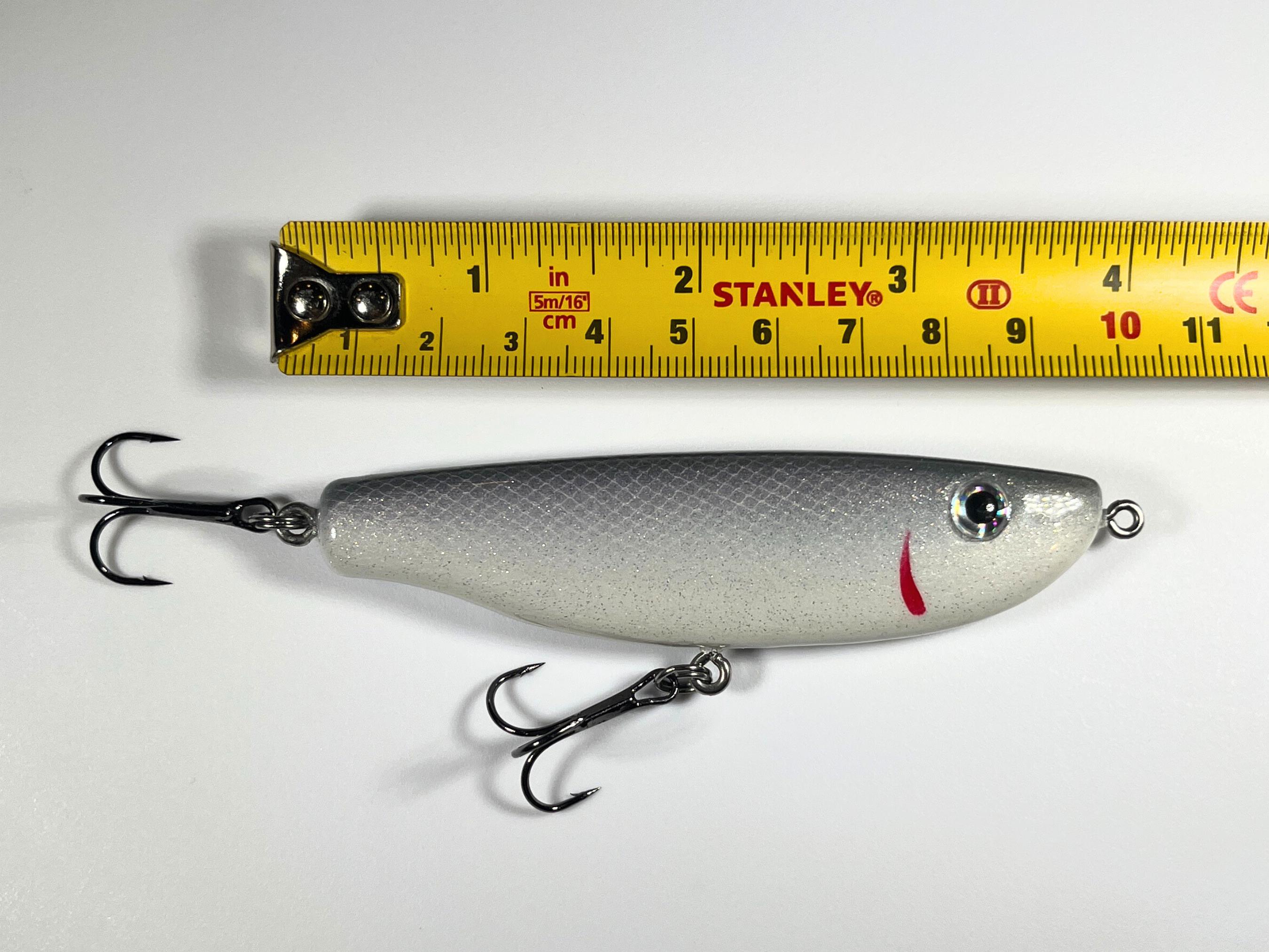 4" Glidebait Handmade Fishing Lure: 60 Colors, Handcarved from Maple, Made in USA 4" Glidebait Handmade Fishing Lure: 60 Colors, Handcarved from Maple, Made in USA