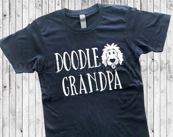 Doodle Grandpa Shirts, doodle shirt, goldendoodle grandpa shirt, sheepadoodle grandpa shirt, doodle dad shirt