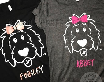 Personalized Doodle Girl Shirts