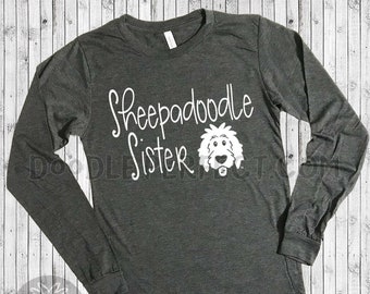 Doodle Sister Shirts, doodle shirt, doodle mom shirt, goldendoodle shirt, sheepadoodle shirt, labradoodle shirt