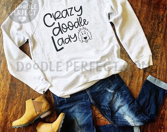 Crazy Doodle Lady Shirts