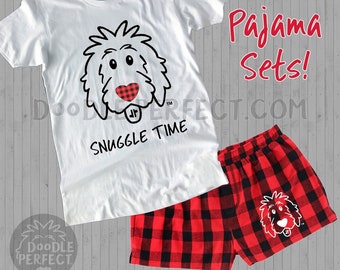 Personalized Doodle Pajama Shorts Set