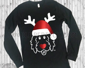 Rudolph Christmas Doodle Shirts