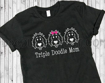 Triple Doodle Mom Shirts