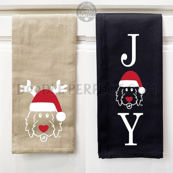 Christmas Doodle Kitchen Towels