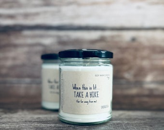 Take a Hike Evergreen Candle