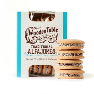 Traditional Alfajores with Dulce de Leche - Box of 8