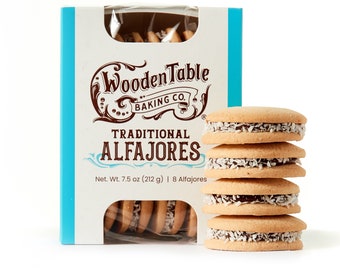 Traditional Alfajores with Dulce de Leche - Box of 8