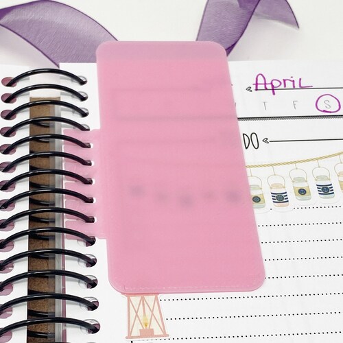 B6 Coiled Planner Bookmark Tabs Customized for Lights Planner Etsy