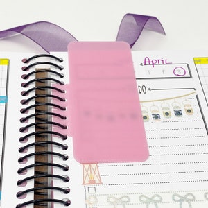 B6 coiled Planner bookmark tabs, customized for Lights Planner Action, B6 inserts, personalized, planner bookmark, customized