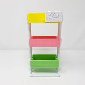 3D printed mini planner cart, desk accessory, Limited Edition, West Coast Planners, Candy Shop image 3