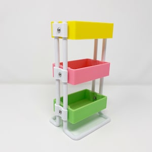 3D printed mini planner cart, desk accessory, Limited Edition, West Coast Planners, Candy Shop image 1