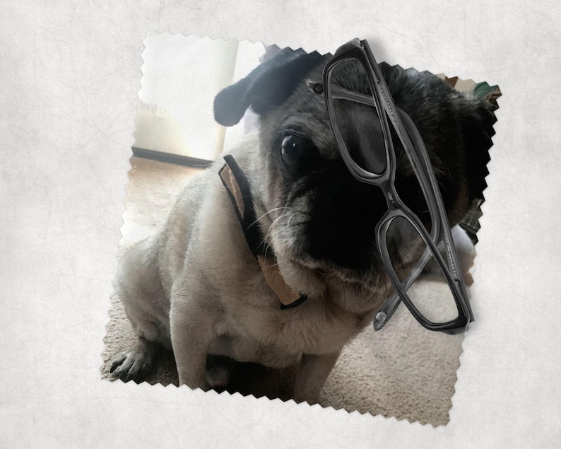 Custom eye glass Lens cleaning Cloth, Microfiber cleaner, personalized gift, camera lens cloth, Valentines gift for grandma, gift for mom image 2